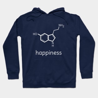 Funny Happiness Serotonin Molecule Chemistry T-Shirt Hoodie